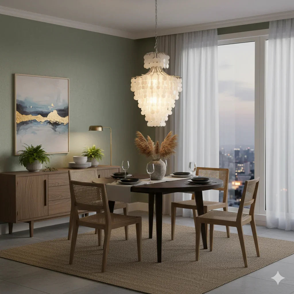 Coastal Shell Tier Chandelier