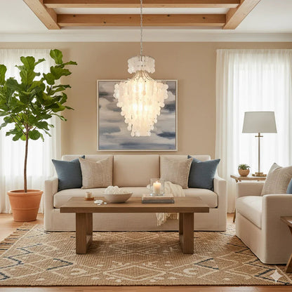 Coastal Shell Tier Chandelier