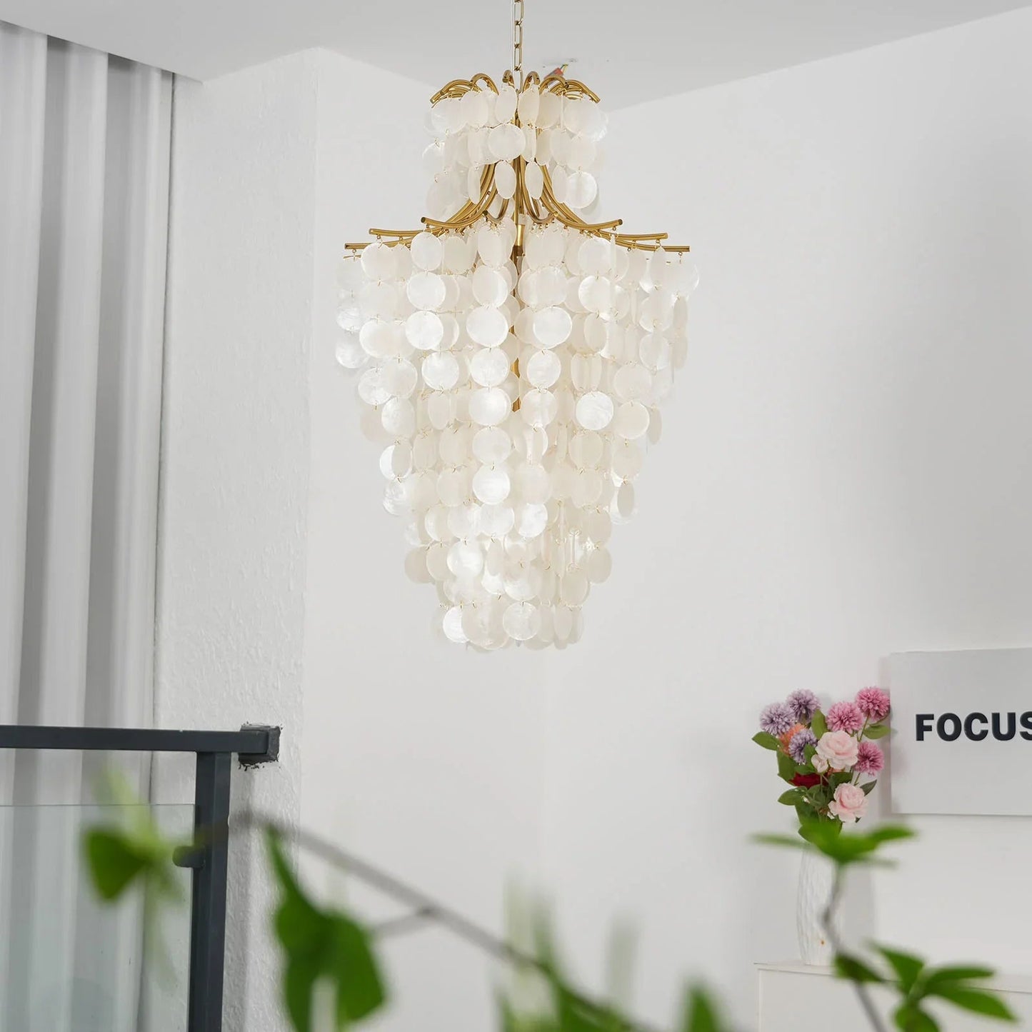 Coastal Shell Tier Chandelier