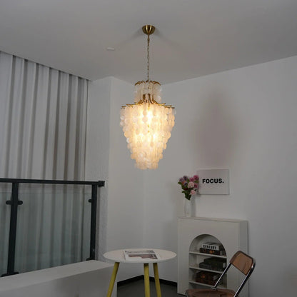 Coastal Shell Tier Chandelier