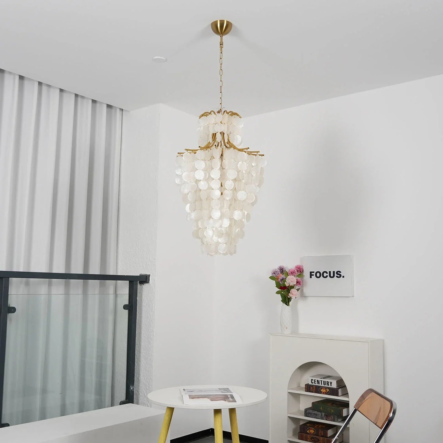 Coastal Shell Tier Chandelier