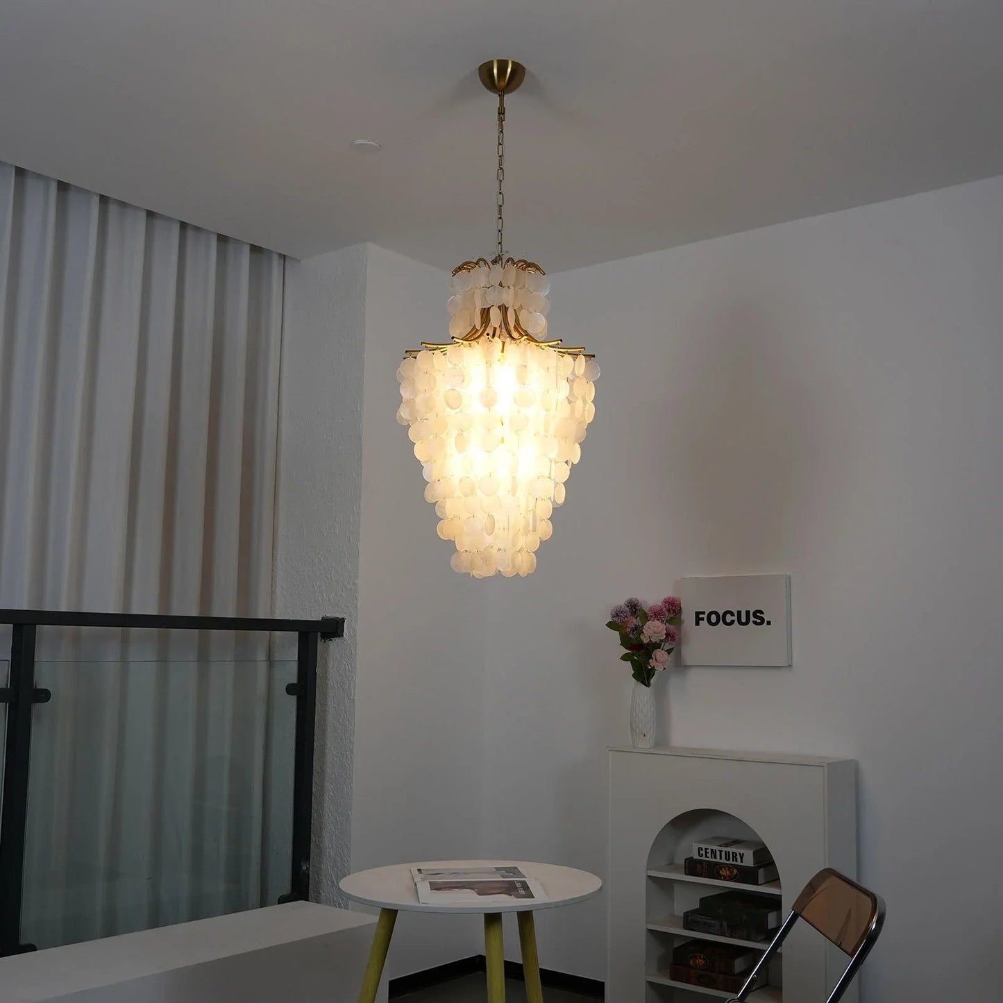 Coastal Shell Tier Chandelier