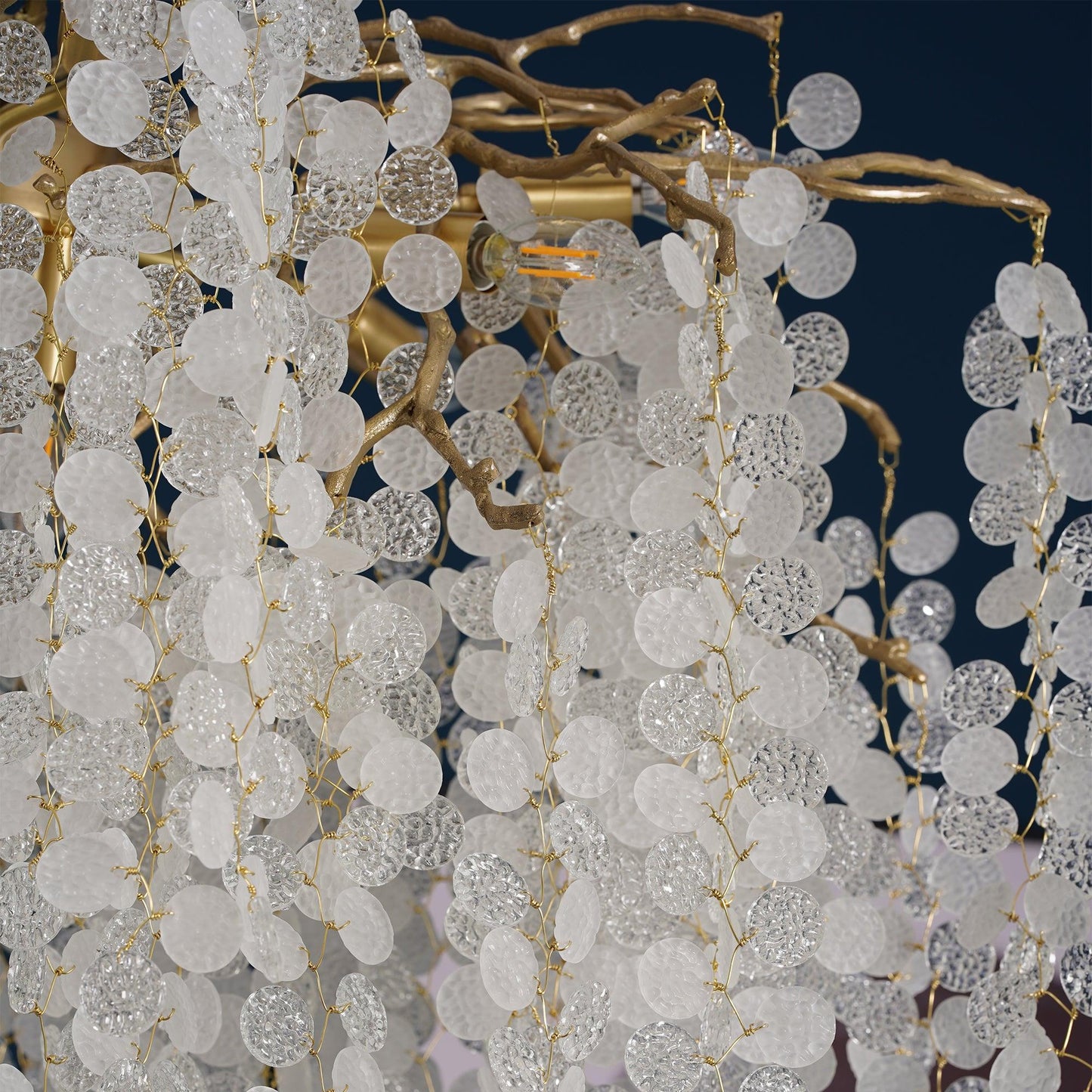 Shiro Noda Crystal Pendant Chandelier
