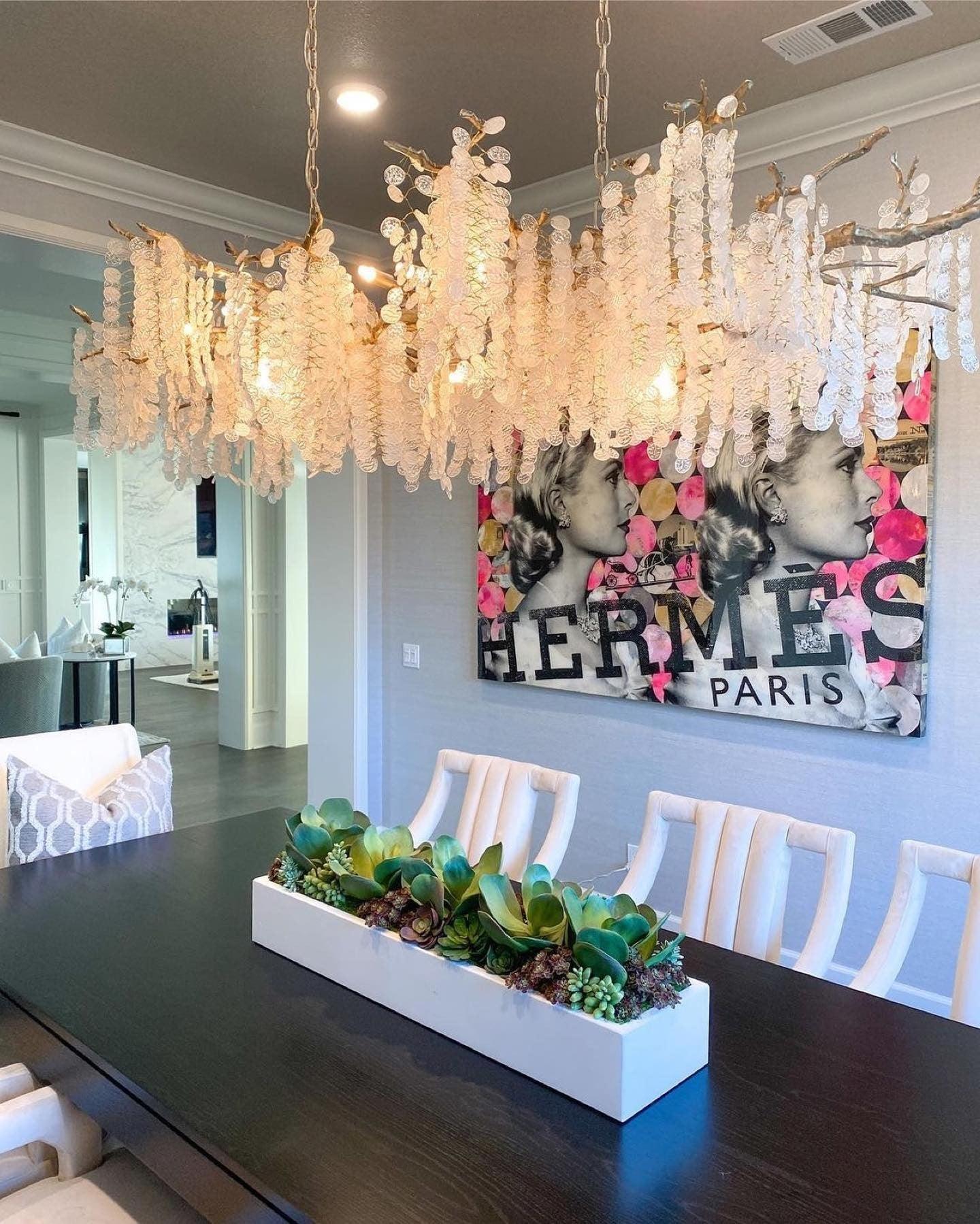 Shiro Noda Crystal Pendant Chandelier