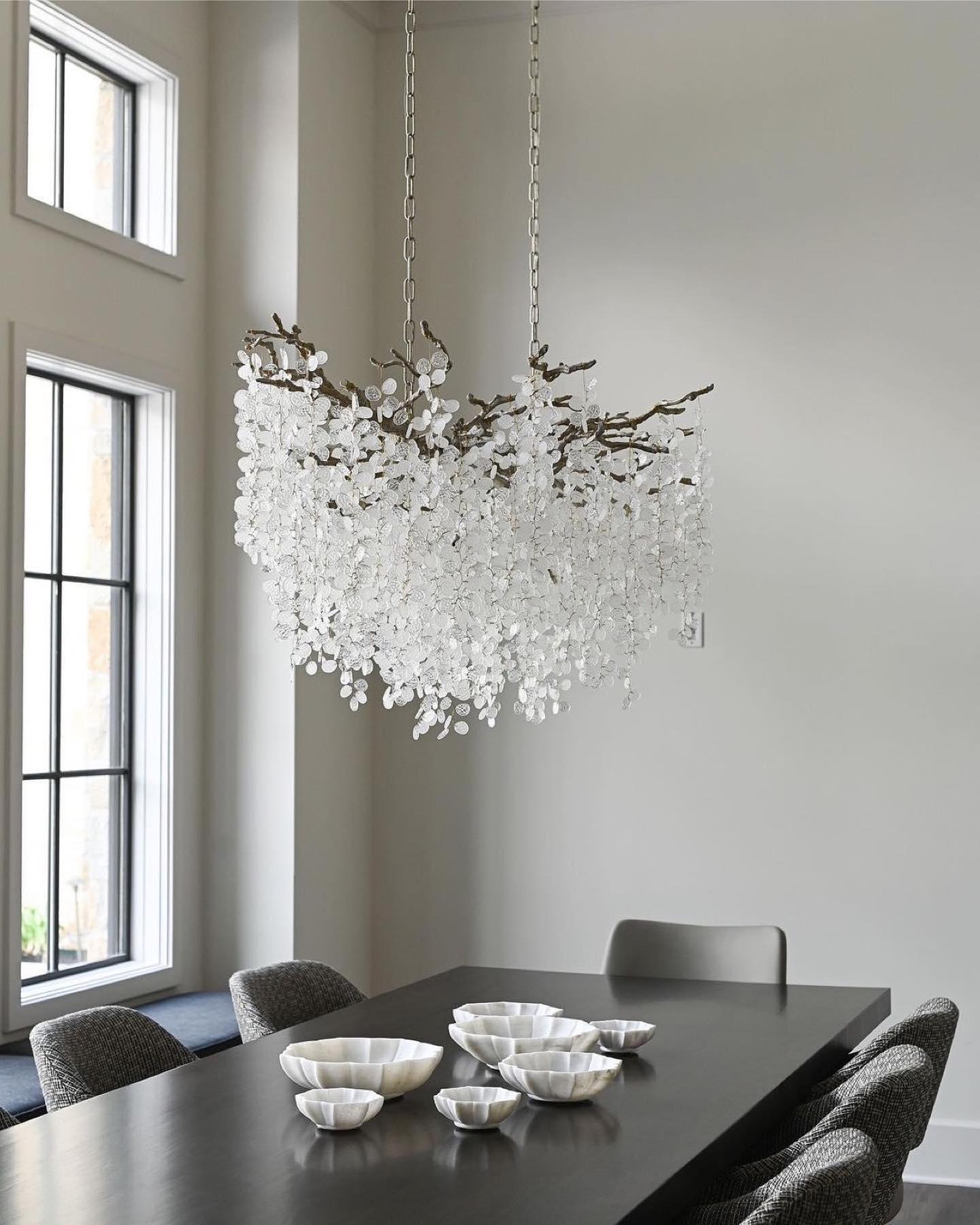 Shiro Noda Crystal Pendant Chandelier