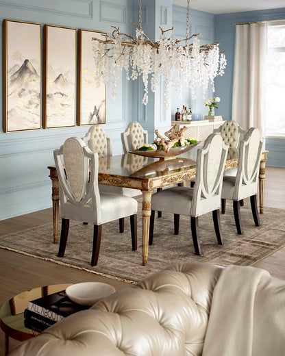 Shiro Noda Crystal Pendant Chandelier