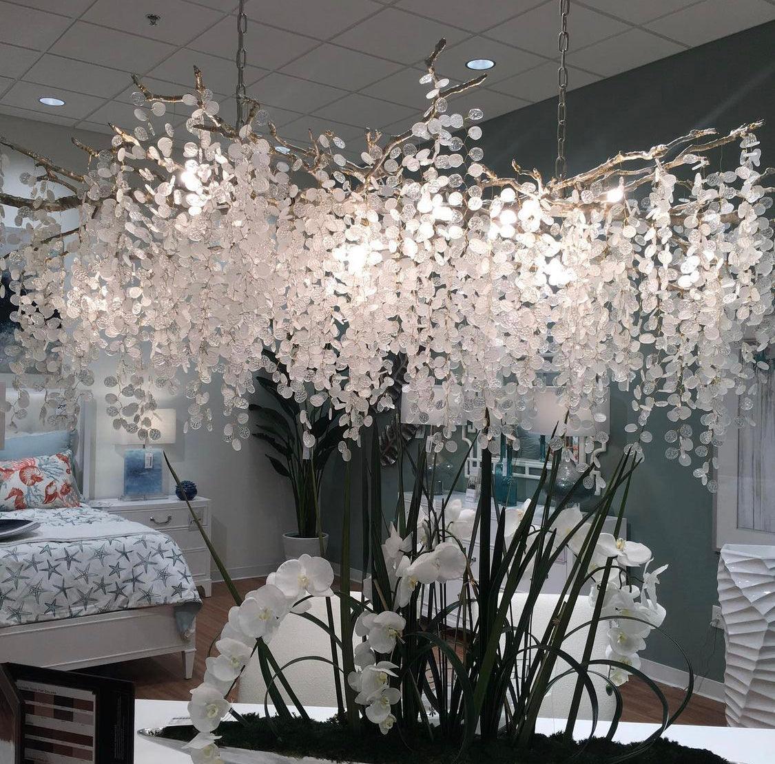Shiro Noda Crystal Pendant Chandelier