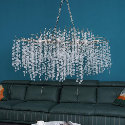 Shiro Noda Crystal Pendant Chandelier