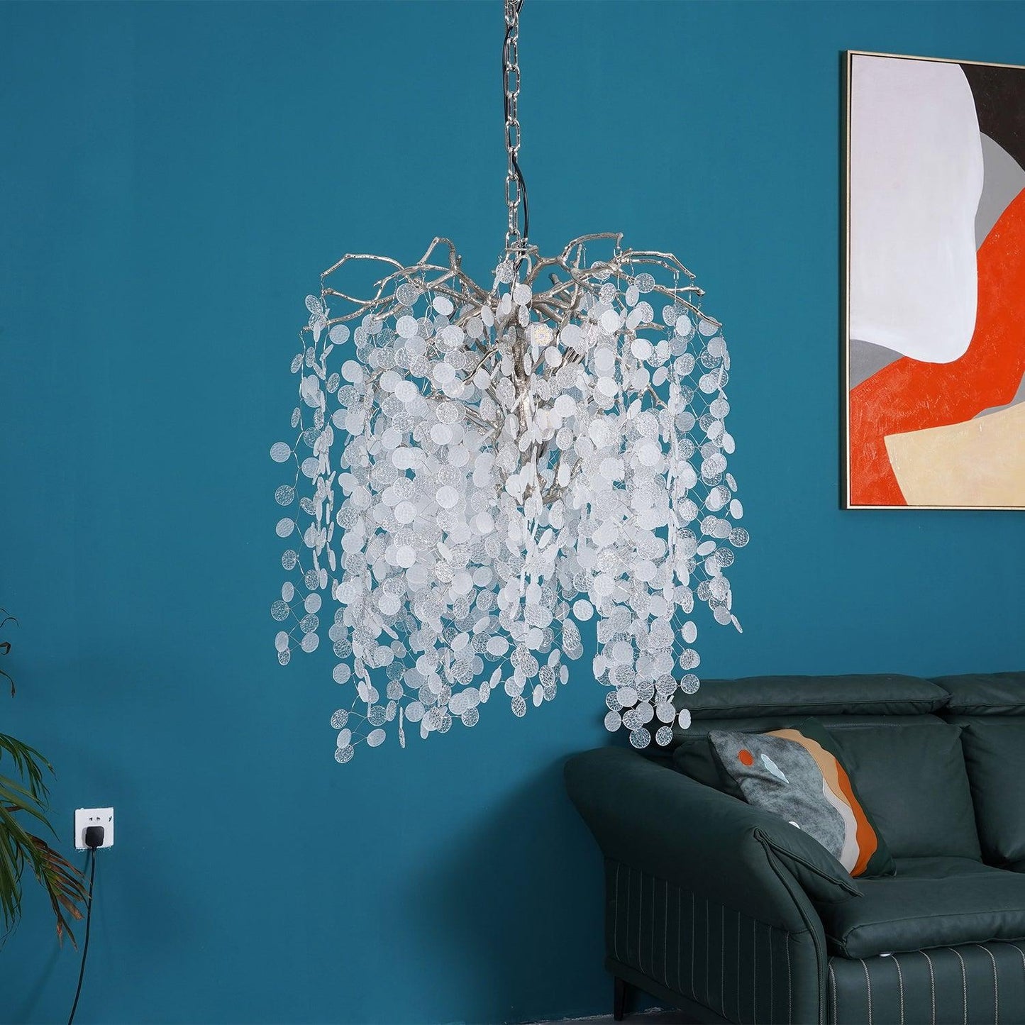 Shiro Noda Crystal Pendant Chandelier