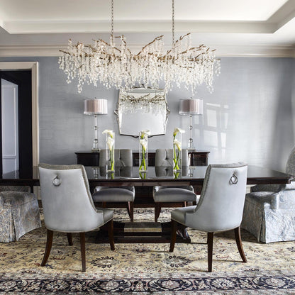 Shiro Noda Crystal Pendant Chandelier