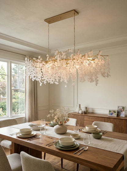 Shiro Noda Crystal Pendant Chandelier