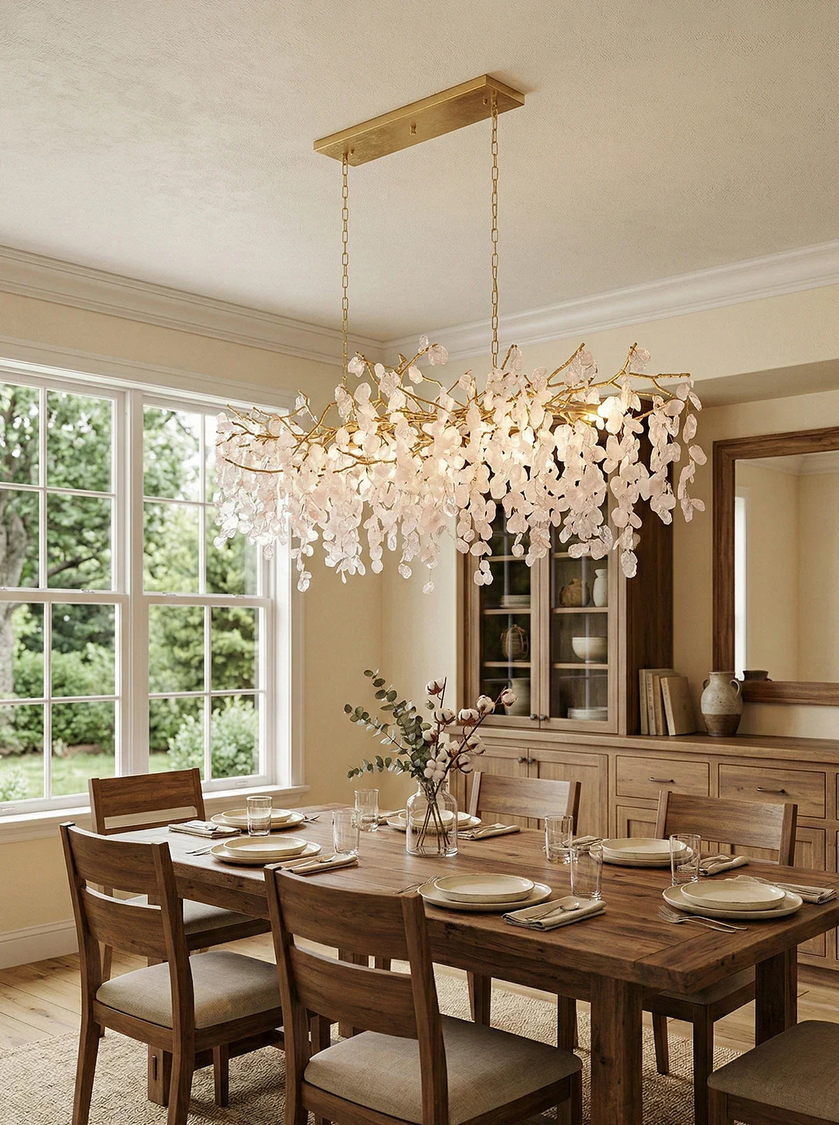 Shiro Noda Crystal Pendant Chandelier
