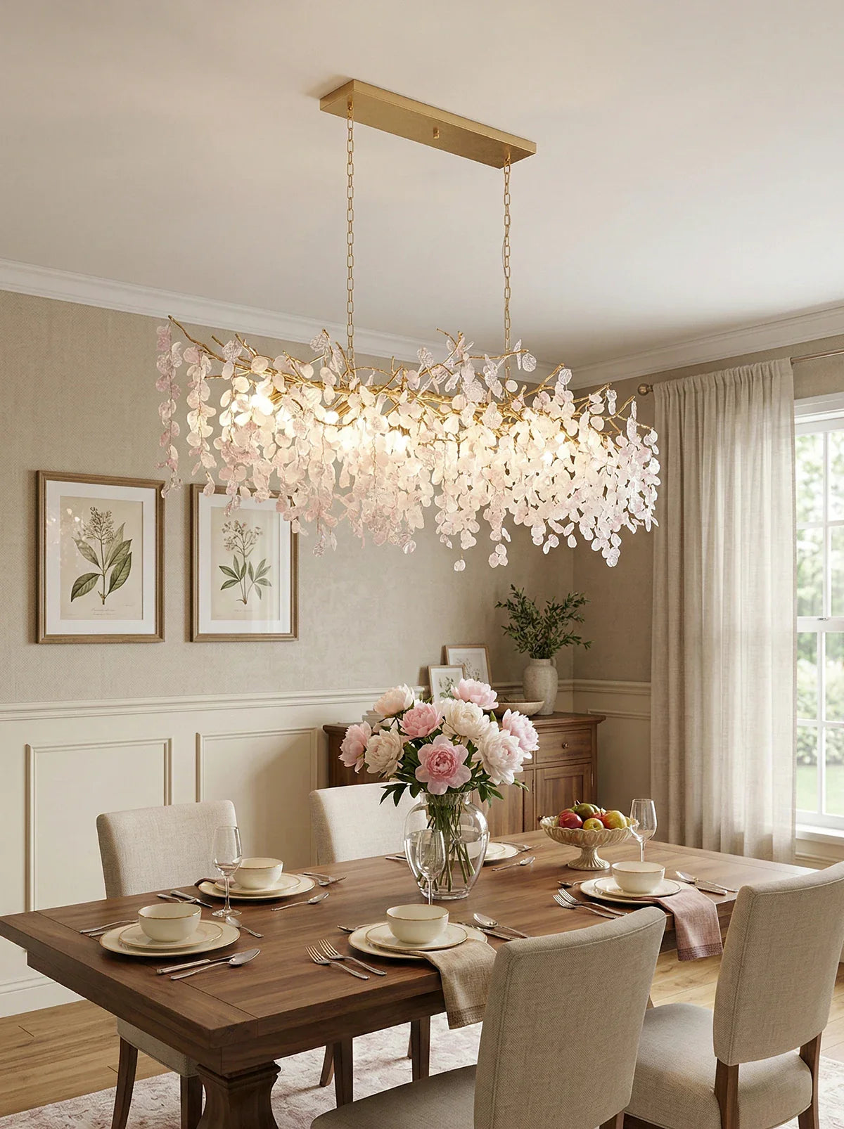 Shiro Noda Crystal Pendant Chandelier