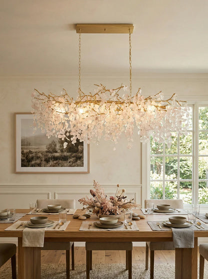 Shiro Noda Crystal Pendant Chandelier