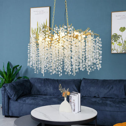Shiro Noda Crystal Pendant Chandelier