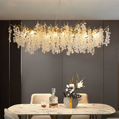 Shiro Noda Crystal Pendant Chandelier