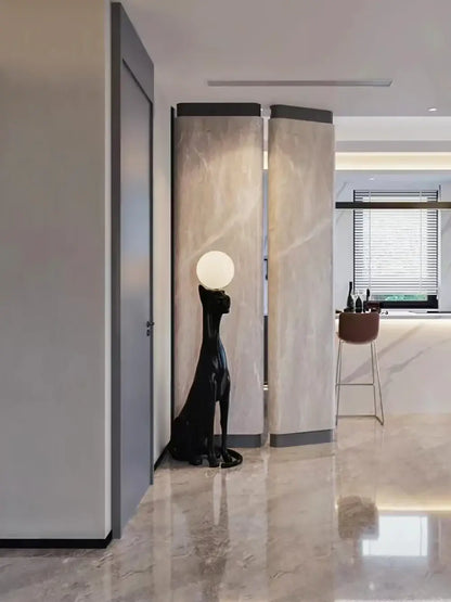 Rylight Pup Sculpture Floor Lamp