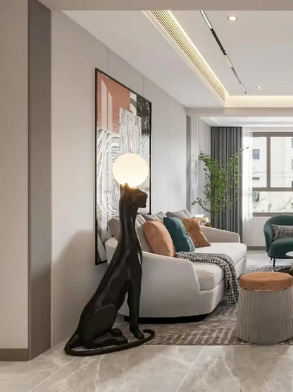 Rylight Pup Sculpture Floor Lamp