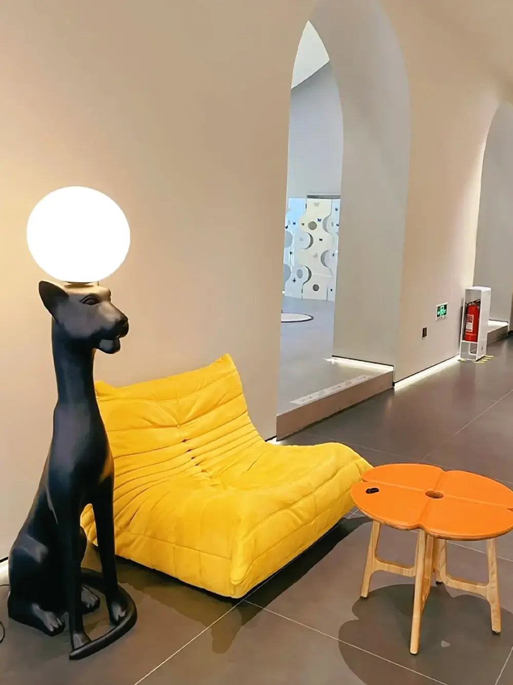 Rylight Pup Sculpture Floor Lamp