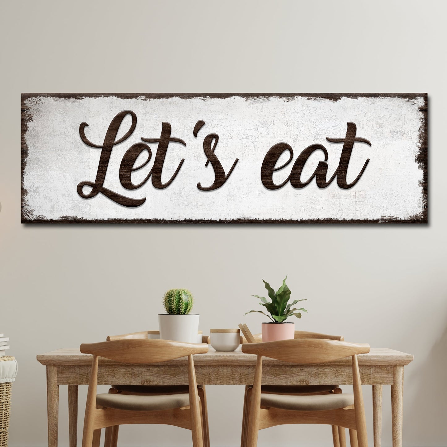 Let’s Eat, Family Style Sign
