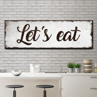 Let’s Eat, Family Style Sign