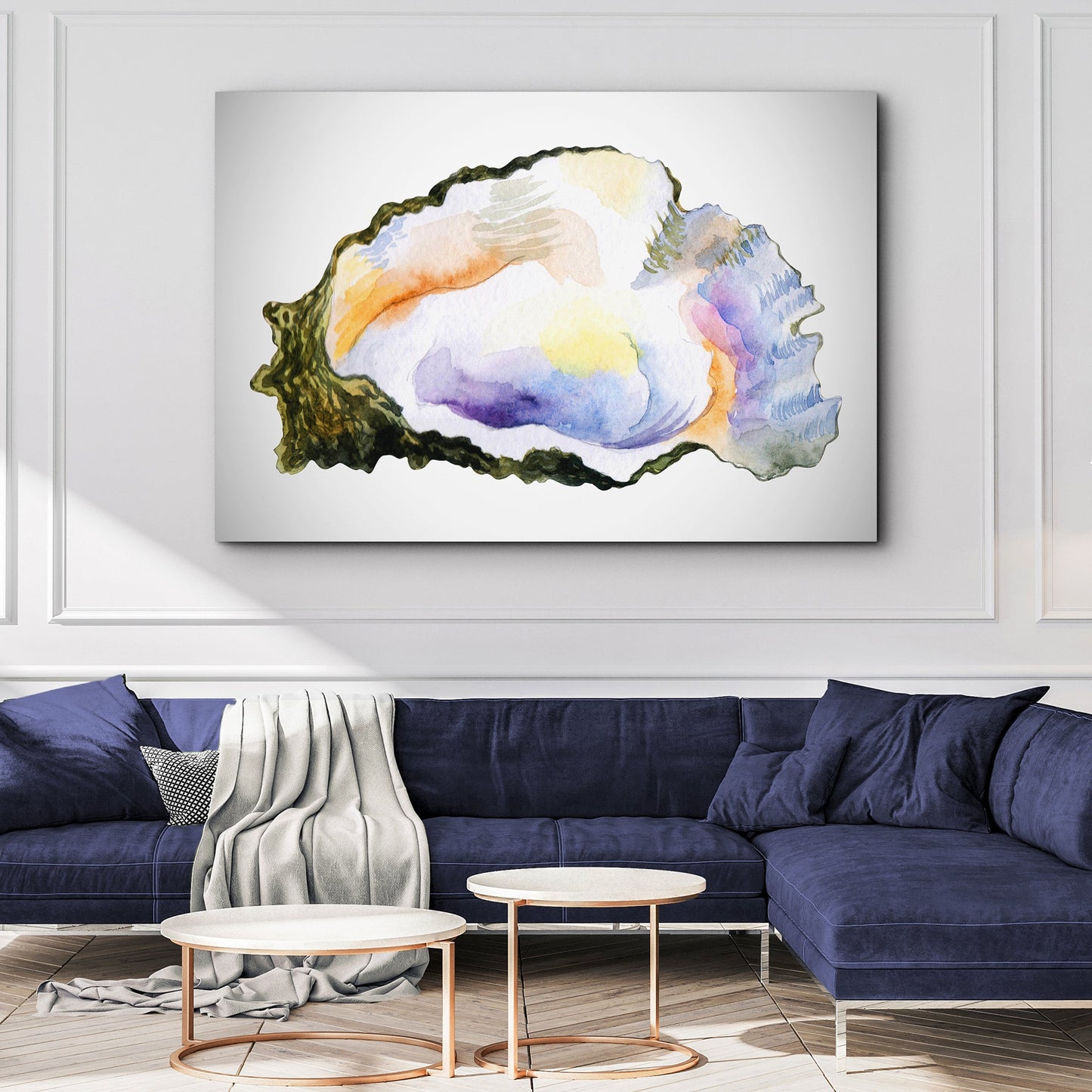Oyster in Gentle Watercolor Wall Art