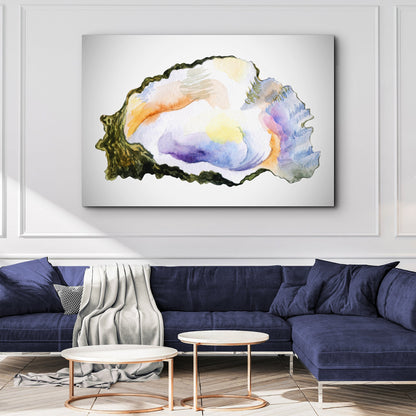 Oyster in Gentle Watercolor Wall Art
