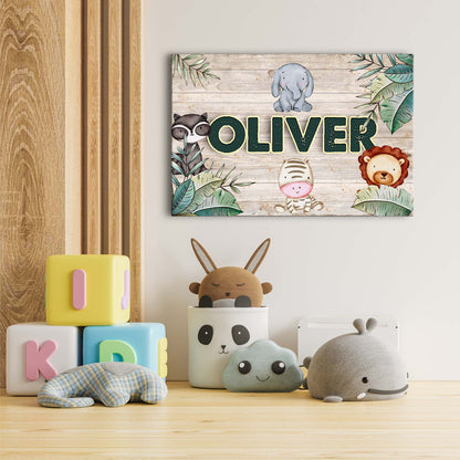 Jungle Journey Kids Room Sign