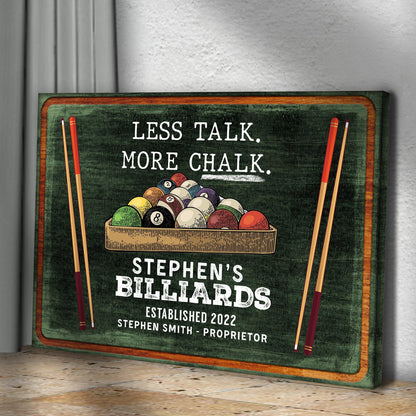 Chalk & Confidence Billiards Sign II