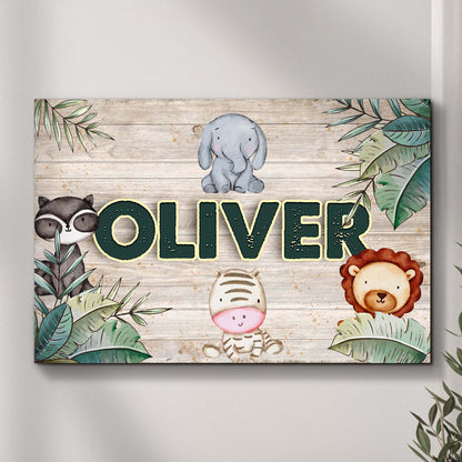 Jungle Journey Kids Room Sign