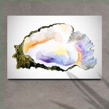 Oyster in Gentle Watercolor Wall Art