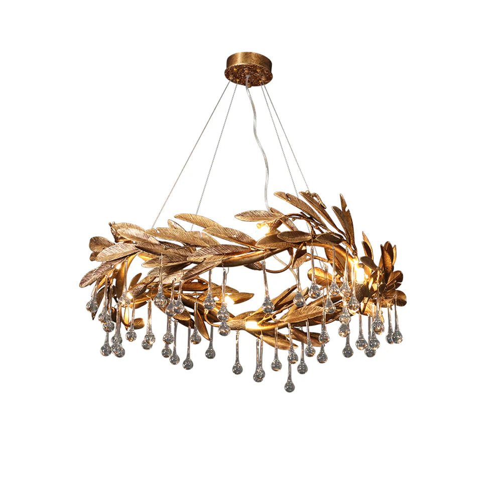 Crystal Teardrop Aurelia Chandelier