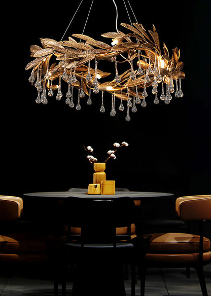 Crystal Teardrop Aurelia Chandelier