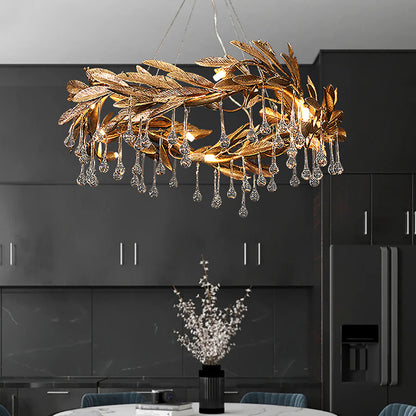 Crystal Teardrop Aurelia Chandelier
