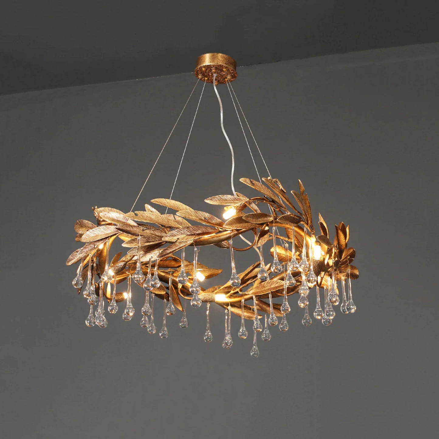 Crystal Teardrop Aurelia Chandelier