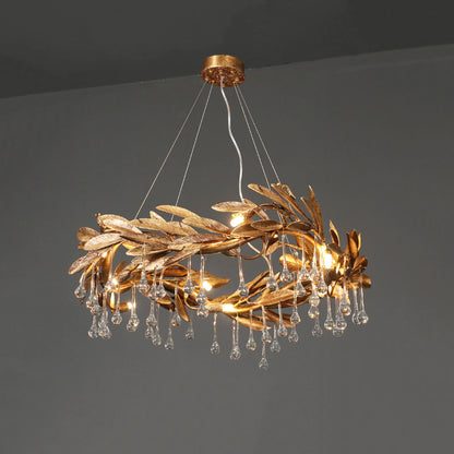 Crystal Teardrop Aurelia Chandelier