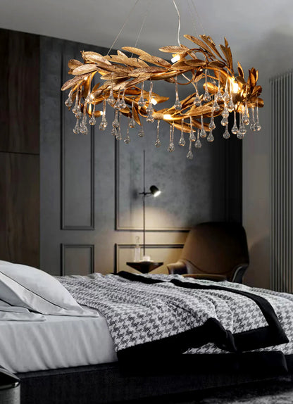 Crystal Teardrop Aurelia Chandelier