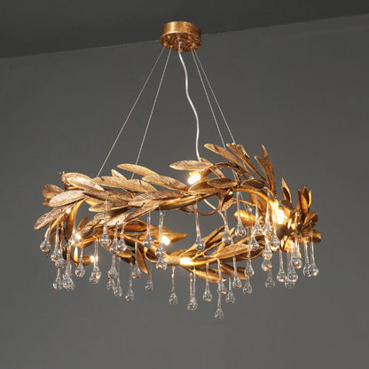 Crystal Teardrop Aurelia Chandelier