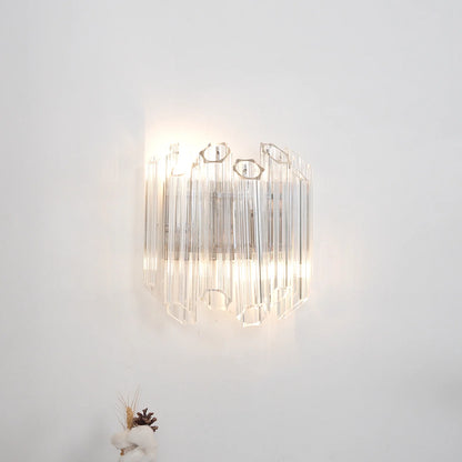 Palermo Crystal‑Mirror Sconce