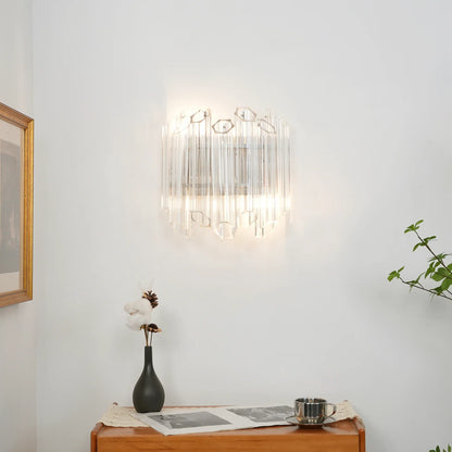 Palermo Crystal‑Mirror Sconce
