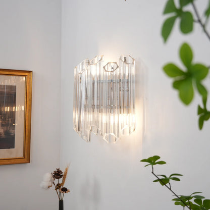 Palermo Crystal‑Mirror Sconce