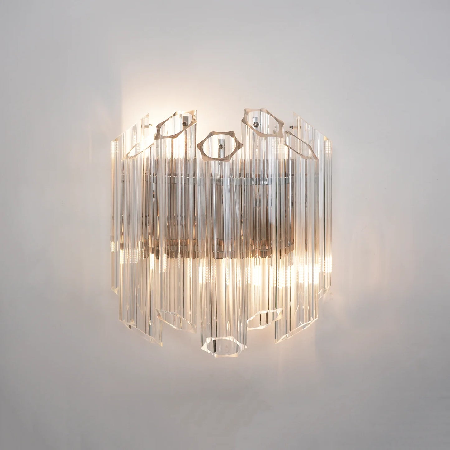 Palermo Crystal‑Mirror Sconce