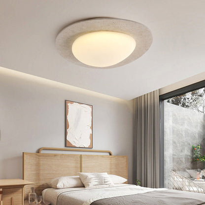 Travertine Halo Oval Light