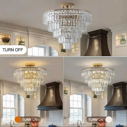 Luxury Gold Crystal Chandelier