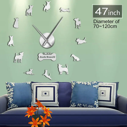 3D Mirror-Effect Wall Clock