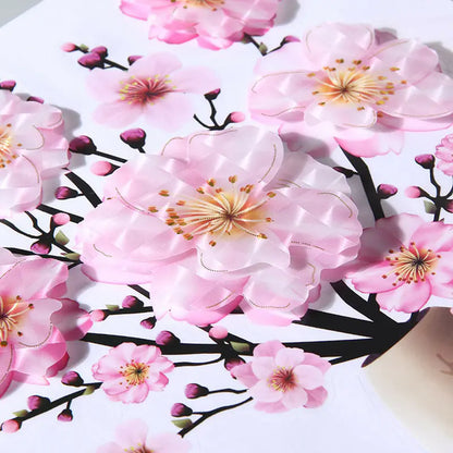3D Faux Flower Vase Wall Decor for Bedroom