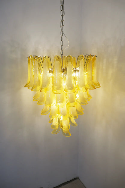 Murano Vetro Caramel Petal Chandelier