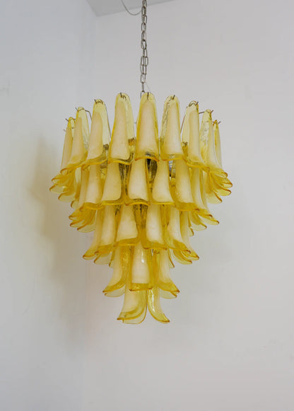 Murano Vetro Caramel Petal Chandelier
