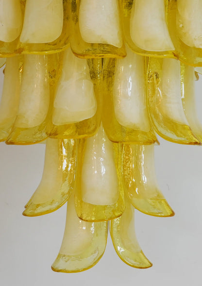Murano Vetro Caramel Petal Chandelier