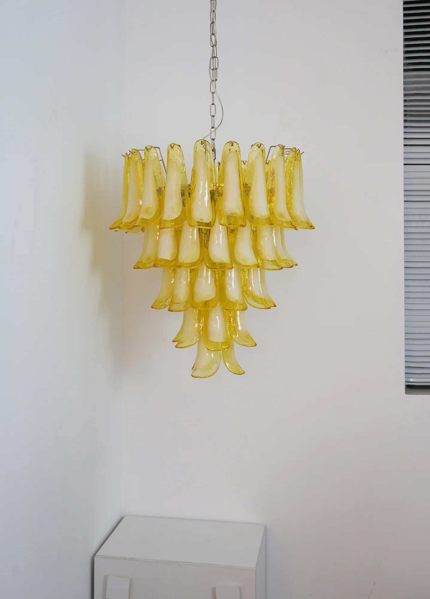Murano Vetro Caramel Petal Chandelier